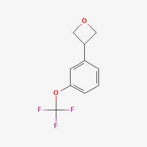 molecular formula C10H9F3O2 B12952410 3-(3-(Trifluoromethoxy)phenyl)oxetane 