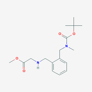 Methyl 2-((2-(((tert-butoxycarbonyl)(methyl)amino)methyl)benzyl)amino)acetate