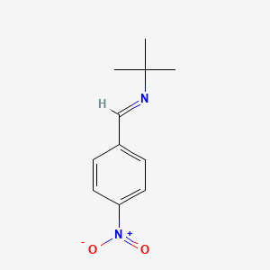 molecular formula C11H14N2O2 B1295244 对硝基亚苄基叔丁胺 CAS No. 718-36-5
