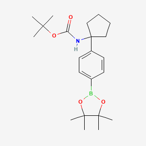 tert-Butyl (1-(4-(4,4,5,5-tetramethyl-1,3,2-dioxaborolan-2-yl)phenyl)cyclopentyl)carbamate