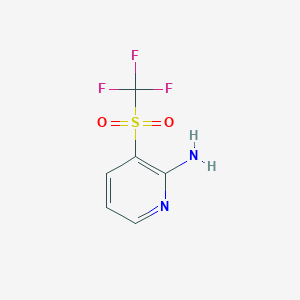 3-((Trifluoromethyl)sulfonyl)pyridin-2-amine