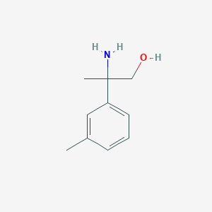 molecular formula C10H15NO B12952472 2-Amino-2-(m-tolyl)propan-1-ol 