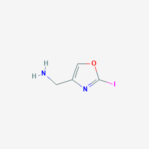 molecular formula C4H5IN2O B12952479 (2-Iodooxazol-4-yl)methanamine 