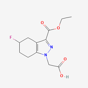 2-(3-(Ethoxycarbonyl)-5-fluoro-4,5,6,7-tetrahydro-1H-indazol-1-yl)acetic acid