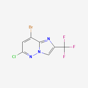 8-Bromo-6-chloro-2-(trifluoromethyl)imidazo[1,2-b]pyridazine