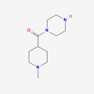 molecular formula C11H21N3O B12952511 (1-Methylpiperidin-4-yl)(piperazin-1-yl)methanone 