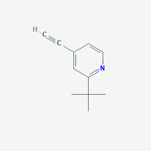 molecular formula C11H13N B12952541 2-(tert-Butyl)-4-ethynylpyridine 