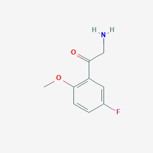 molecular formula C9H10FNO2 B12952588 2-Amino-1-(5-fluoro-2-methoxyphenyl)ethan-1-one 