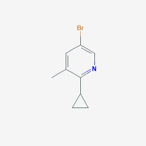 5-Bromo-2-cyclopropyl-3-methylpyridine