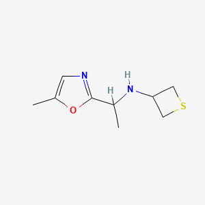 N-(1-(5-Methyloxazol-2-yl)ethyl)thietan-3-amine