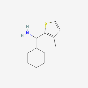 molecular formula C12H19NS B12952606 Cyclohexyl(3-methylthiophen-2-yl)methanamine 