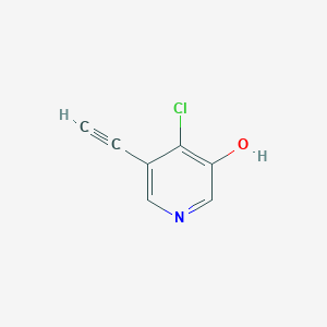 molecular formula C7H4ClNO B12952612 4-Chloro-5-ethynylpyridin-3-ol 