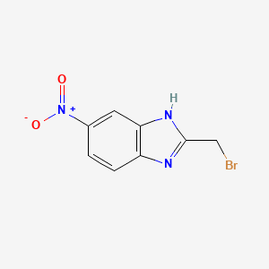 molecular formula C8H6BrN3O2 B12952618 2-(Bromomethyl)-6-nitro-1H-benzo[d]imidazole 