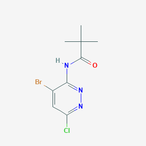 N-(4-Bromo-6-chloropyridazin-3-yl)pivalamide