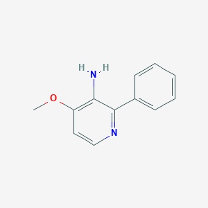 molecular formula C12H12N2O B12952640 4-Methoxy-2-phenylpyridin-3-amine 