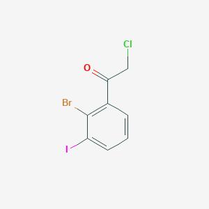 1-(2-Bromo-3-iodophenyl)-2-chloroethanone