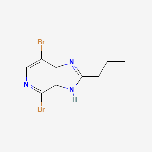 molecular formula C9H9Br2N3 B12952673 4,7-Dibromo-2-propyl-3H-imidazo[4,5-c]pyridine 