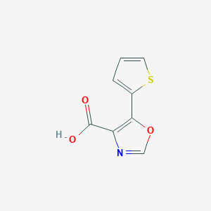 molecular formula C8H5NO3S B129527 5-(Thiophen-2-yl)-1,3-oxazole-4-carboxylic acid CAS No. 143659-15-8