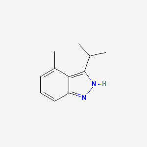 molecular formula C11H14N2 B12952705 3-Isopropyl-4-methyl-1H-indazole 