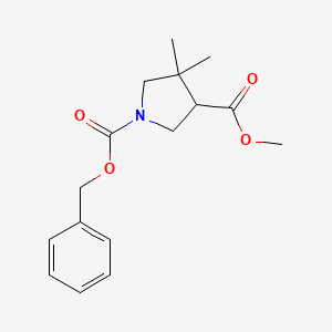 1-Benzyl 3-methyl 4,4-dimethylpyrrolidine-1,3-dicarboxylate