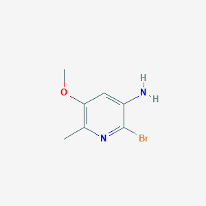 molecular formula C7H9BrN2O B12952736 2-Bromo-5-methoxy-6-methylpyridin-3-amine 