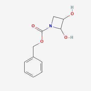 molecular formula C11H13NO4 B12952744 Benzyl 2,3-dihydroxyazetidine-1-carboxylate 