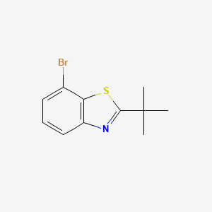 molecular formula C11H12BrNS B12952747 7-Bromo-2-(tert-butyl)benzo[d]thiazole 