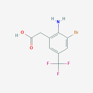 2-(2-Amino-3-bromo-5-(trifluoromethyl)phenyl)acetic acid