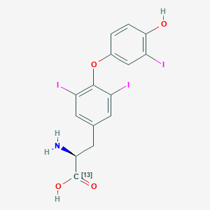 (2S)-2-amino-3-[4-(4-hydroxy-3-iodophenoxy)-3,5-diiodophenyl](113C)propanoic acid