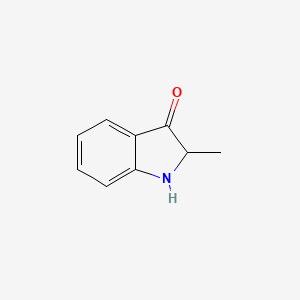 molecular formula C9H9NO B12952779 2-Methylindolin-3-one 