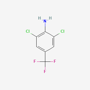 molecular formula C7H4Cl2F3N B1295278 4-氨基-3,5-二氯苯三氟化物 CAS No. 24279-39-8