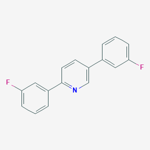 molecular formula C17H11F2N B12952780 2,5-Bis(3-fluorophenyl)pyridine 