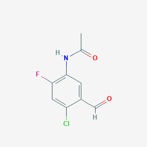 N-(4-Chloro-2-fluoro-5-formylphenyl)acetamide