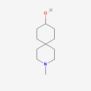 molecular formula C11H21NO B12952787 3-Methyl-3-azaspiro[5.5]undecan-9-ol 