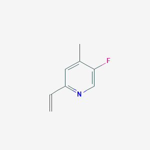 molecular formula C8H8FN B12952788 5-Fluoro-4-methyl-2-vinylpyridine 