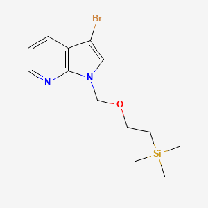 molecular formula C13H19BrN2OSi B12952811 3-Bromo-1-((2-(trimethylsilyl)ethoxy)methyl)-1H-pyrrolo[2,3-b]pyridine 