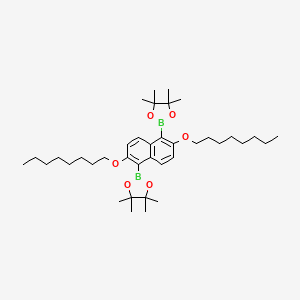 1,3,2-Dioxaborolane, 2,2'-[2,6-bis(octyloxy)-1,5-naphthalenediyl]bis[4,4,5,5-tetramethyl-