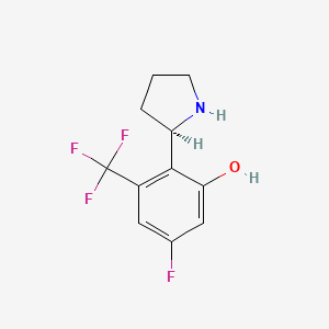 (R)-5-Fluoro-2-(pyrrolidin-2-yl)-3-(trifluoromethyl)phenol