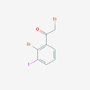 molecular formula C8H5Br2IO B12952825 2,2'-Dibromo-3'-iodoacetophenone 