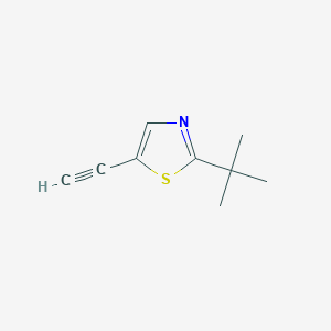 molecular formula C9H11NS B12952836 2-(tert-Butyl)-5-ethynylthiazole 