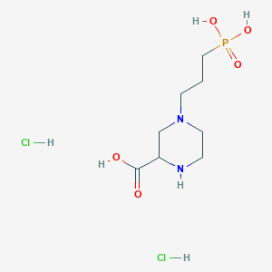 4-(3-Phosphonopropyl)piperazine-2-carboxylic acid dihydrochloride