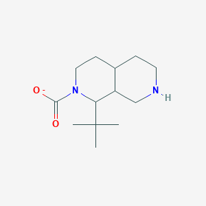 molecular formula C13H23N2O2- B12952874 Tert-butyloctahydro-2,7-naphthyridine-2(1H)-carboxylate 