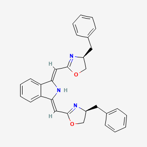 molecular formula C30H27N3O2 B12952888 (1Z,3Z)-1,3-Bis(((S)-4-benzyl-4,5-dihydrooxazol-2-yl)methylene)isoindoline 