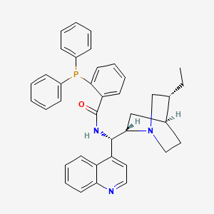 molecular formula C38H38N3OP B12952909 2-(Diphenylphosphino)-N-((S)-((1S,2S,4S,5R)-5-ethylquinuclidin-2-yl)(quinolin-4-yl)methyl)benzamide 