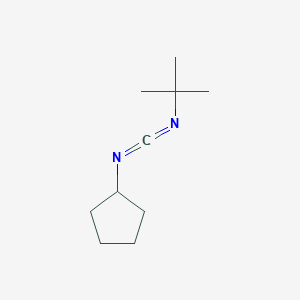 molecular formula C10H18N2 B12952915 N-tert-Butyl-N-cyclopentylmethanediimine 