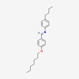molecular formula C24H33NO B1295293 对-庚氧基苄亚胺对-丁基苯胺 CAS No. 29743-12-2