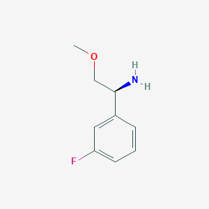 molecular formula C9H12FNO B12952933 (S)-1-(3-Fluorophenyl)-2-methoxyethanamine 