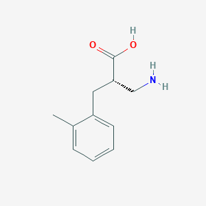 molecular formula C11H15NO2 B12952952 (S)-3-Amino-2-(2-methylbenzyl)propanoic acid 