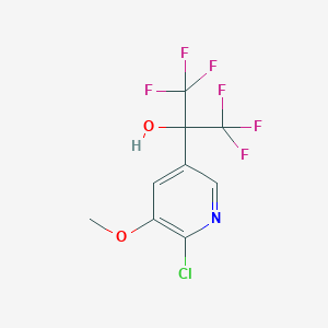 2-(6-Chloro-5-methoxypyridin-3-yl)-1,1,1,3,3,3-hexafluoropropan-2-ol