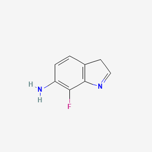 molecular formula C8H7FN2 B12952961 7-Fluoro-3H-indol-6-amine 